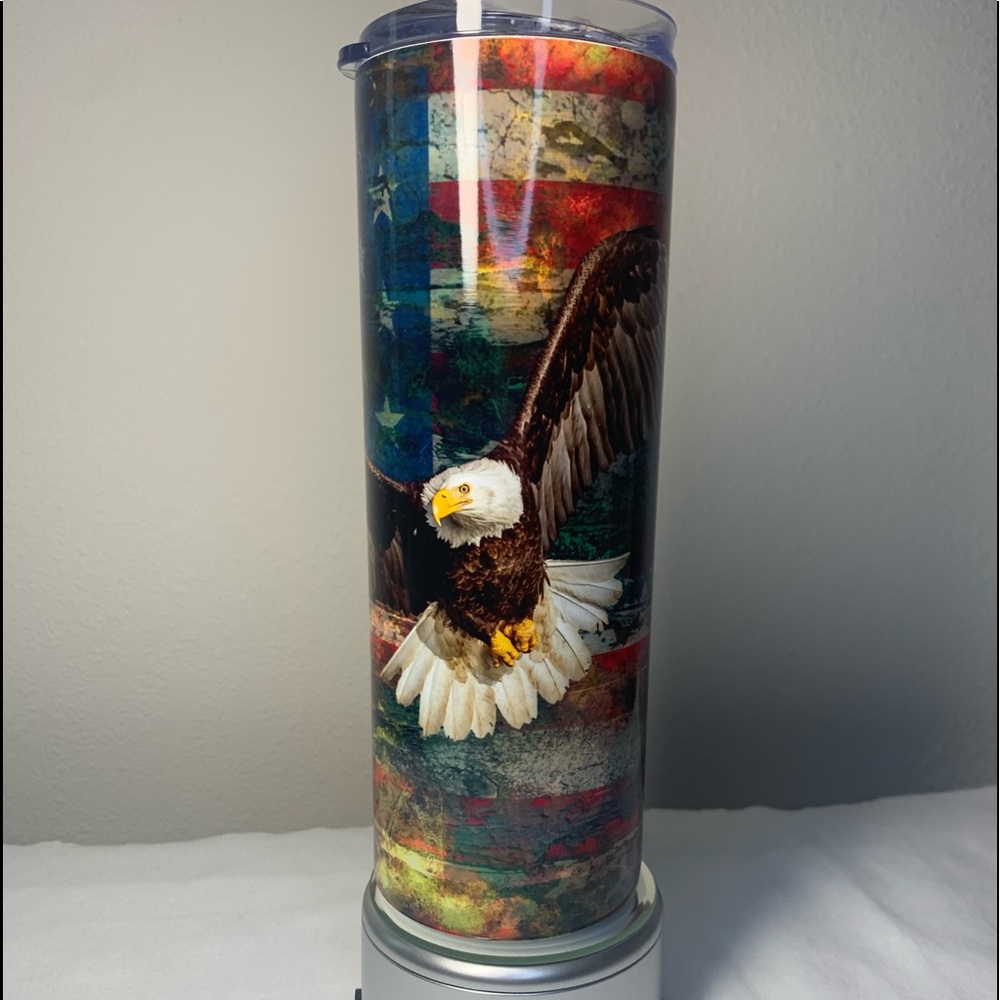 Rustic USA Flag 20 Oz Tumbler